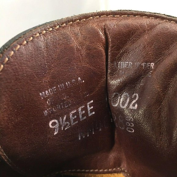 Neil M Shoes Mens 9.5 EEE Black Leather Derby Oxford Dress Casual Extra Wide - Picture 5 of 12